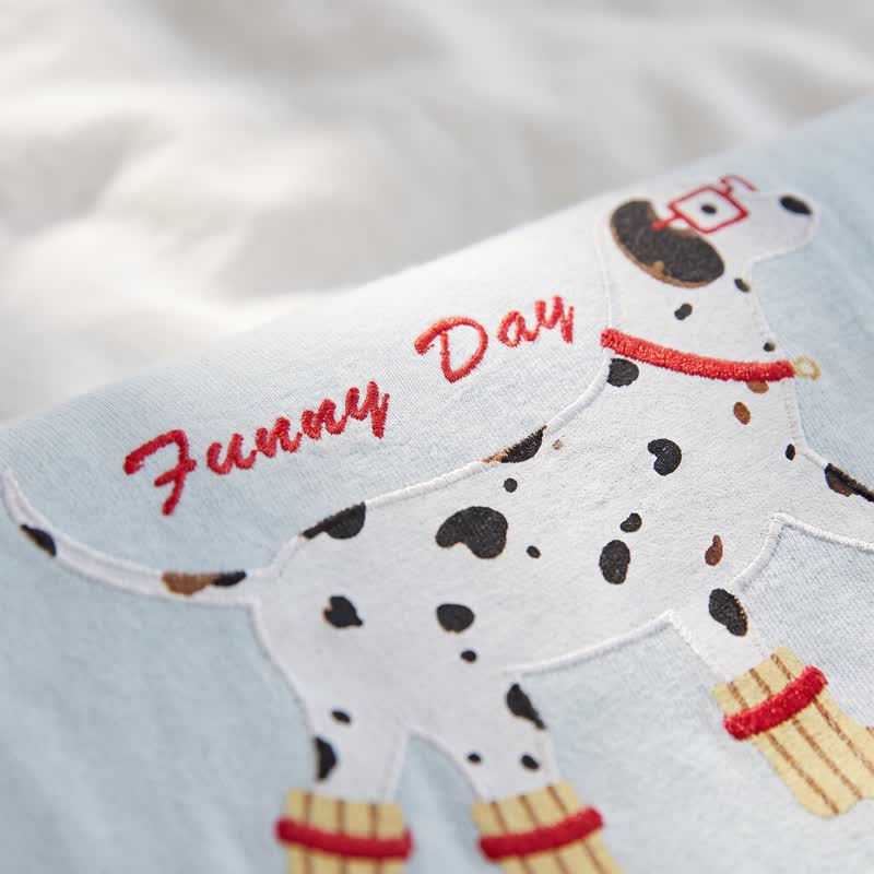 Ownkoti Cute Dog Graphic Cotton Loungewear Set - image 5