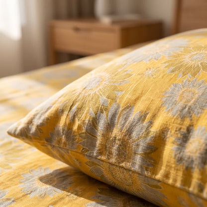 Ownkoti Sunflower Garden Cotton Gauze Bedspread - image 5