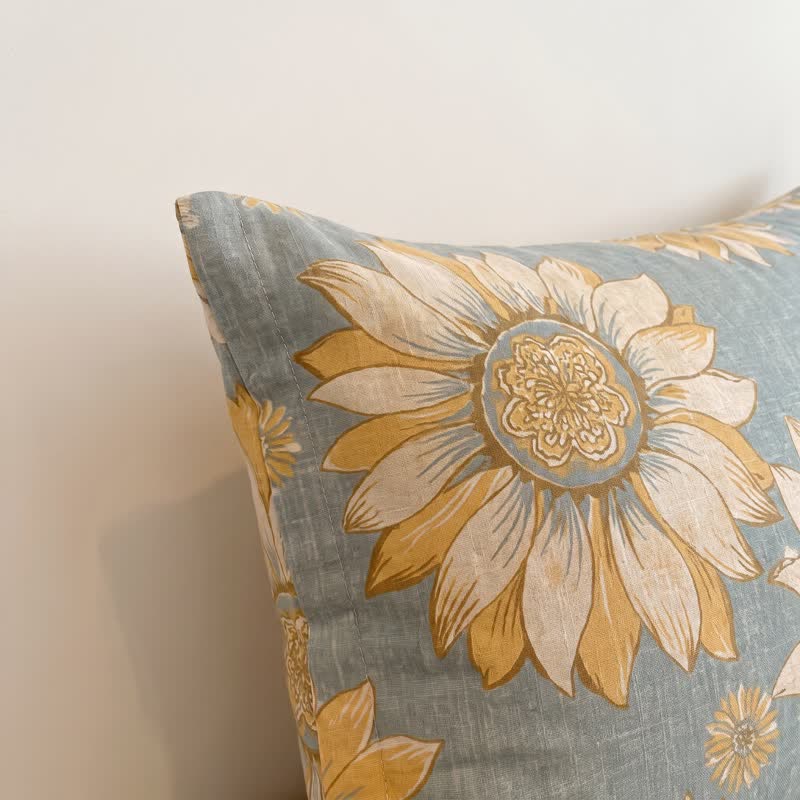 Ownkoti Sunflower Garden Cotton Gauze Bedspread - image 9