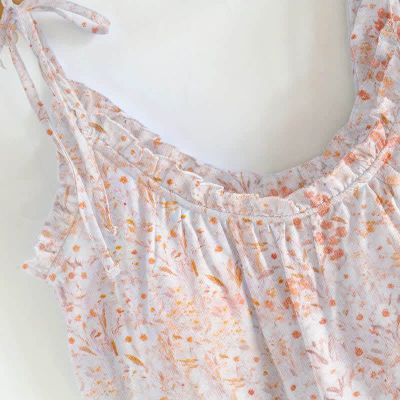 Ownkoti Ditsy Floral Tie Strap Cami Loungewear Set - image 3