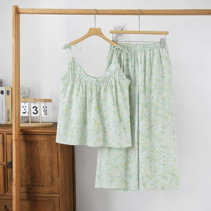Ownkoti Rose Floral Spaghetti Strap Loungewear - image 1