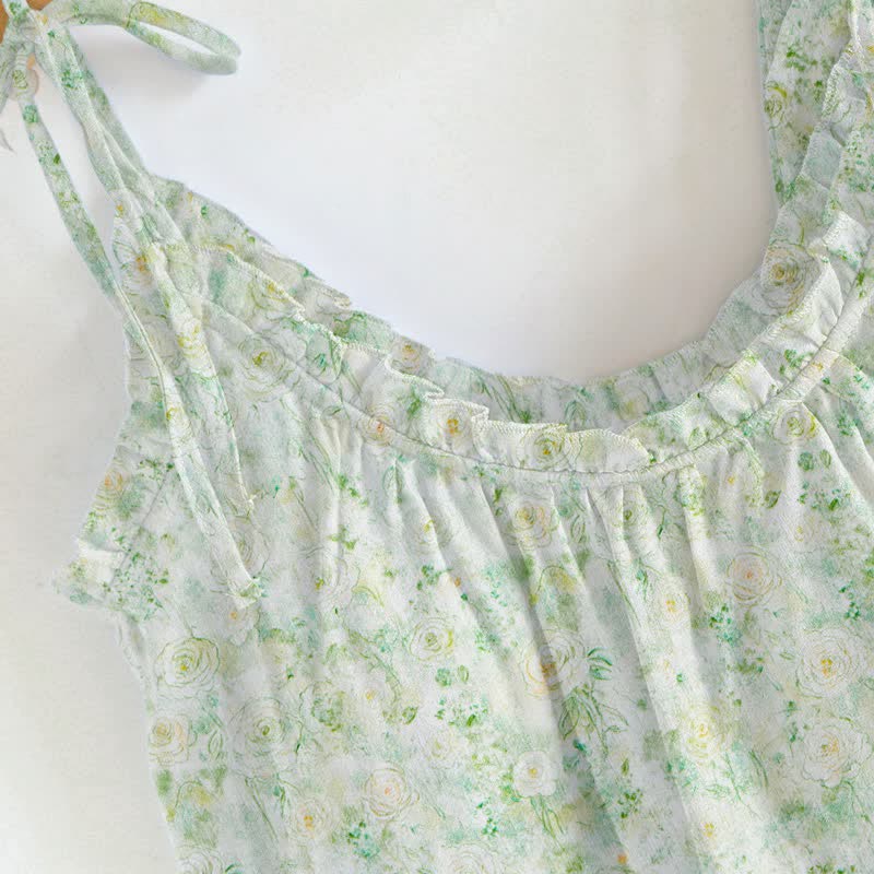 Ownkoti Rose Floral Spaghetti Strap Loungewear - image 4