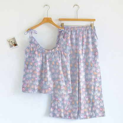 Ownkoti Tulip Tie Strap Cami Lounge Set - image 1