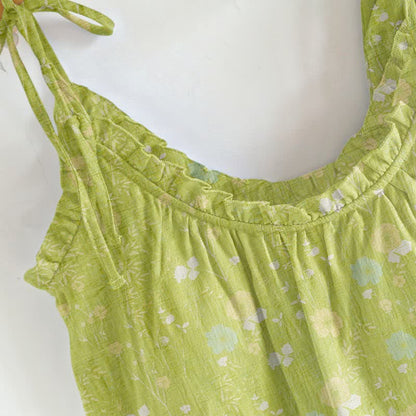 Ownkoti Ditsy Floral Spaghetti Strap Loungewear - image 1