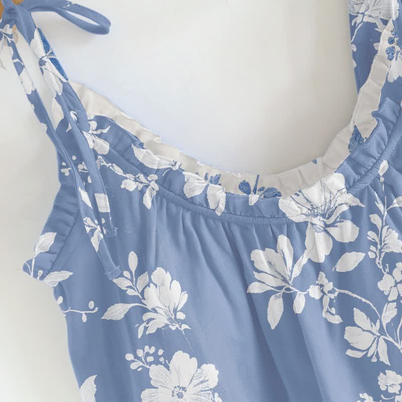Ownkoti Botanical Floral Spaghetti Strap Loungewear  - image 1