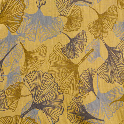 Ownkoti Vintage Ginkgo Leaf Cotton Double Gauze Robe - image 5