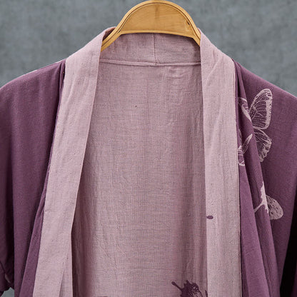 Ownkoti Butterfly Cotton Double Gauze Kimono Robe - image 3