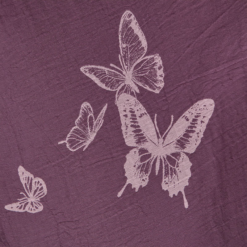 Ownkoti Butterfly Cotton Double Gauze Kimono Robe - image 6