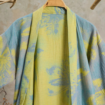 Ownkoti Bohemian Floral Cotton Double Gauze Kimono Robe - image 3