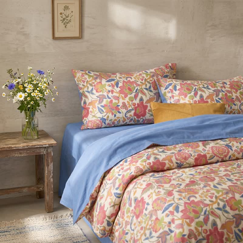 Ownkoti Cottage Floral Cotton Double Gauze Bedding Set - image 2
