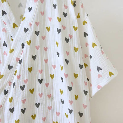 Ownkoti Cotton Double-Layer Muslin Kimono Nightgown - image 3