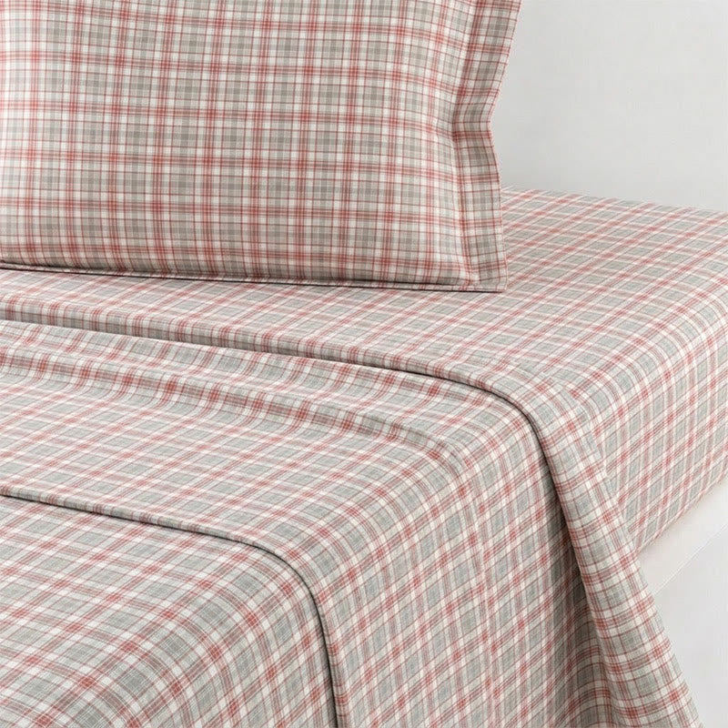 Ownkoti Pink Plaid Twin XL Dorm Bedding Set - image 4
