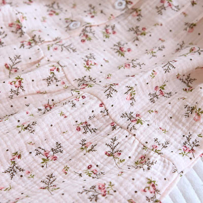 Ownkoti Dainty Floral Ruffle Collar Cotton Muslin Nightgown - image 7