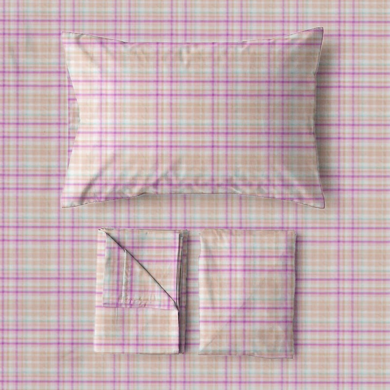 Ownkoti Soft Purple Plaid Twin XL Dorm Bedding Set - image 5