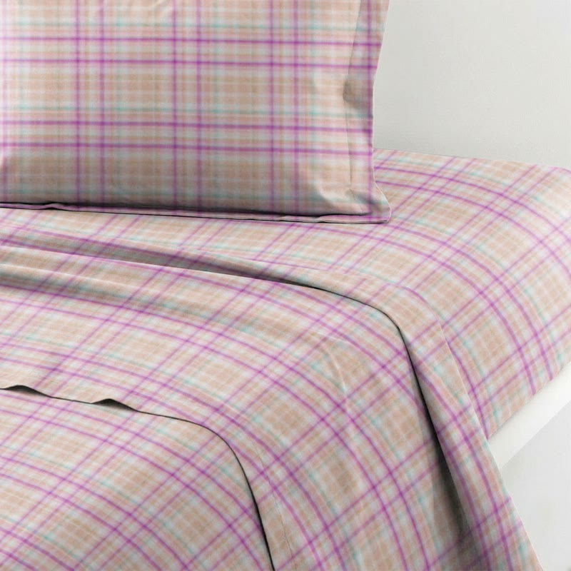 Ownkoti Soft Purple Plaid Twin XL Dorm Bedding Set - image 4