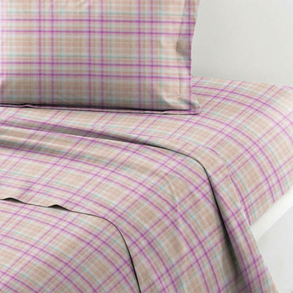Ownkoti Soft Purple Plaid Twin XL Dorm Bedding Set - image 4