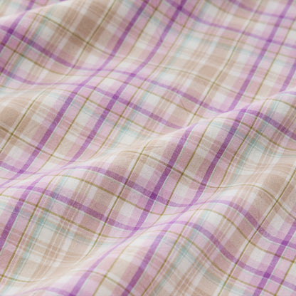 Ownkoti Soft Purple Plaid Twin XL Dorm Bedding Set - image 6
