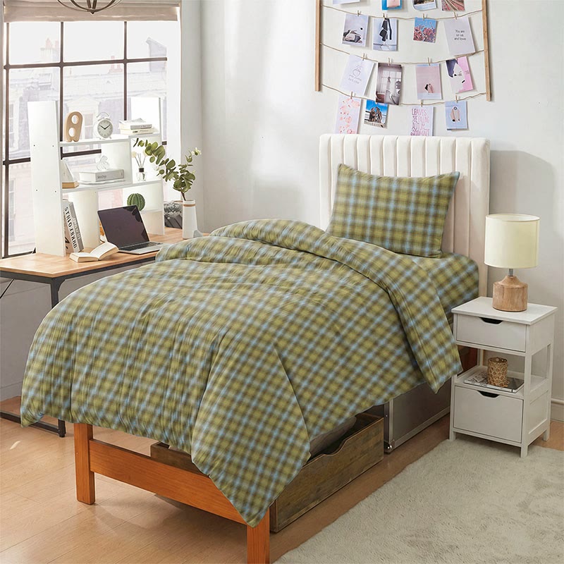 Ownkoti Cottage Plaid Twin XL Dorm Bedding Set - image 9