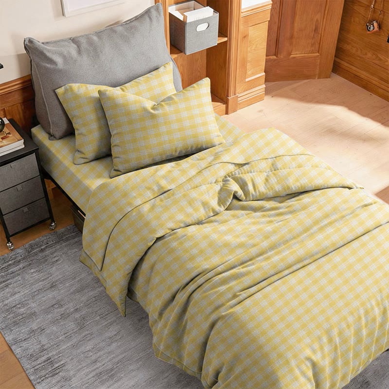 Ownkoti Sunny Gingham Twin XL Dorm Bedding Set - image 2