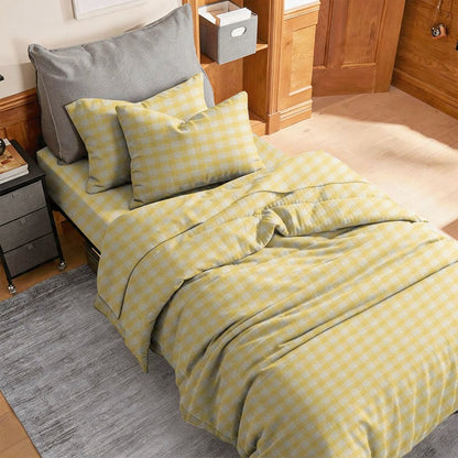 Ownkoti Sunny Gingham Twin XL Dorm Bedding Set - image 2