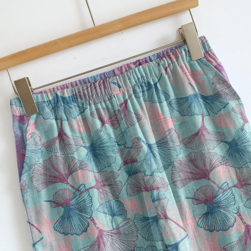 Ownkoti Dreamy Ginkgo Leaf Cami Loungewear Set - image 8