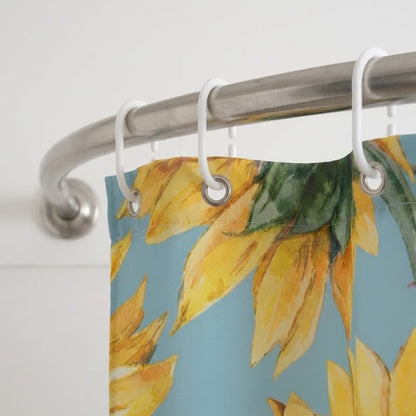 Ownkoti Nordic Sunflower Waterproof Shower Curtain - image 2