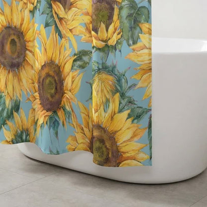 Ownkoti Nordic Sunflower Waterproof Shower Curtain - image 3