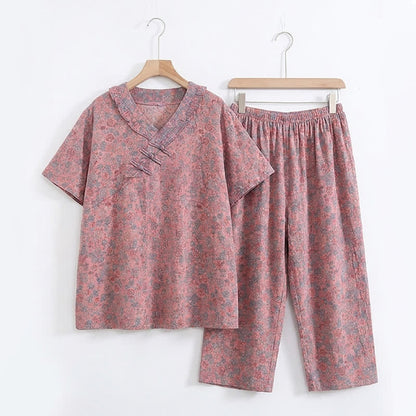 Ownkoti Plus Size Floral Cropped Capris Pants Loungewear  - image 16