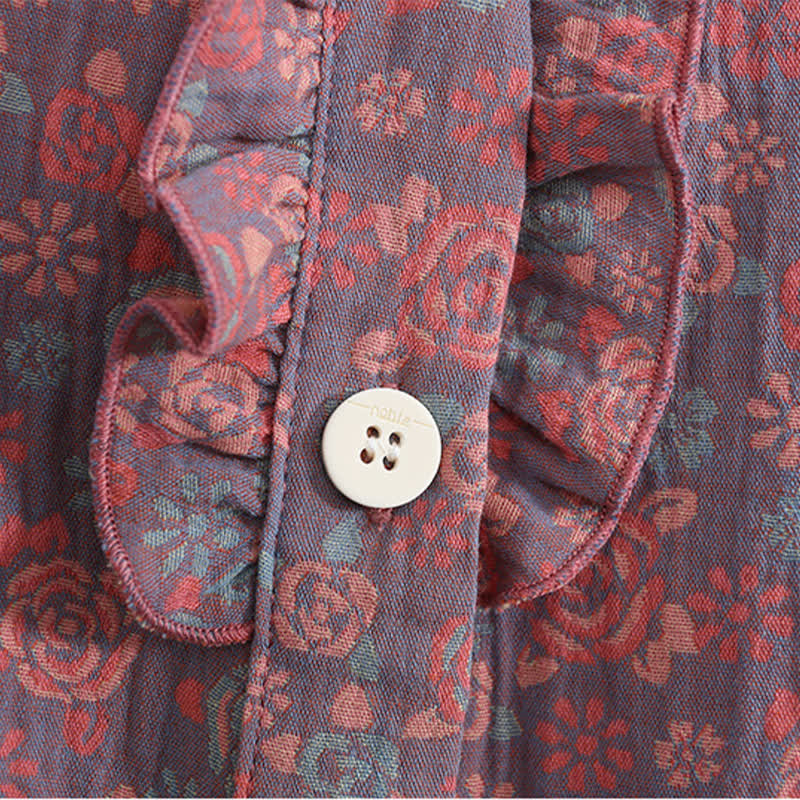 Ownkoti Plus Size Ruffle Trim Cropped Capri Loungewear Set - image 13