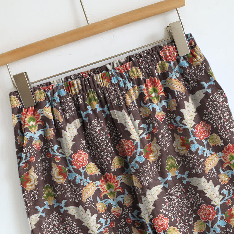 Ownkoti Vintage Baroque Floral Cami Loungewear Set - image 1
