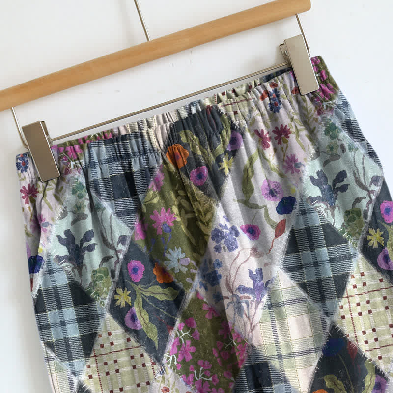 Ownkoti Vintage Floral Patchwork Cami Loungewear Set - image 2