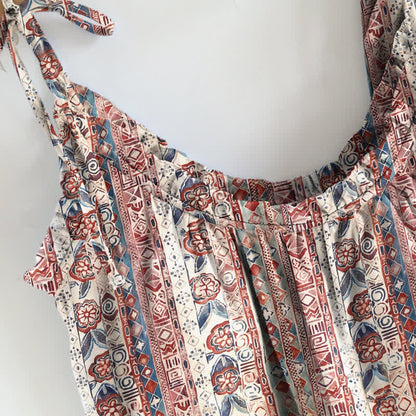 Ownkoti Bohemian Floral Stripe Cami Loungewear Set - image 3