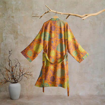 Ownkoti Vintage Floral Cotton Robe - image 1