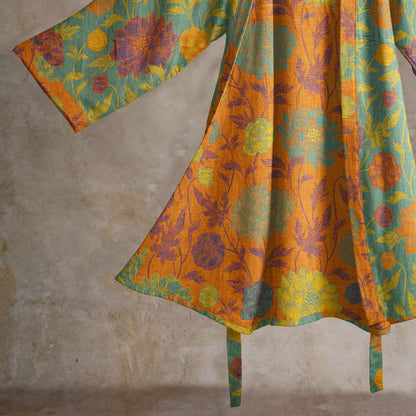 Ownkoti Vintage Floral Cotton Robe - image 9
