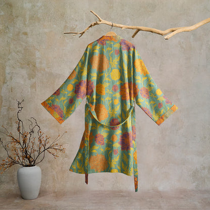 Ownkoti Vintage Floral Cotton Robe - image 6