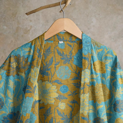 Ownkoti Vintage Floral Cotton Robe - image 12