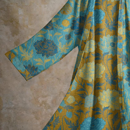Ownkoti Vintage Floral Cotton Robe - image 13