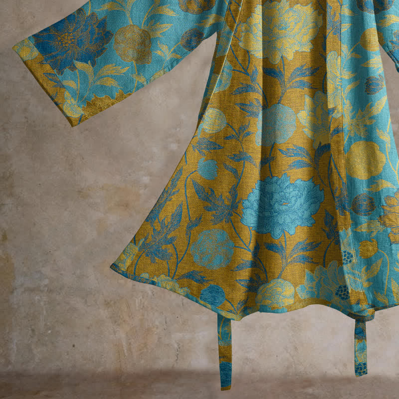 Ownkoti Vintage Floral Cotton Robe - image 14