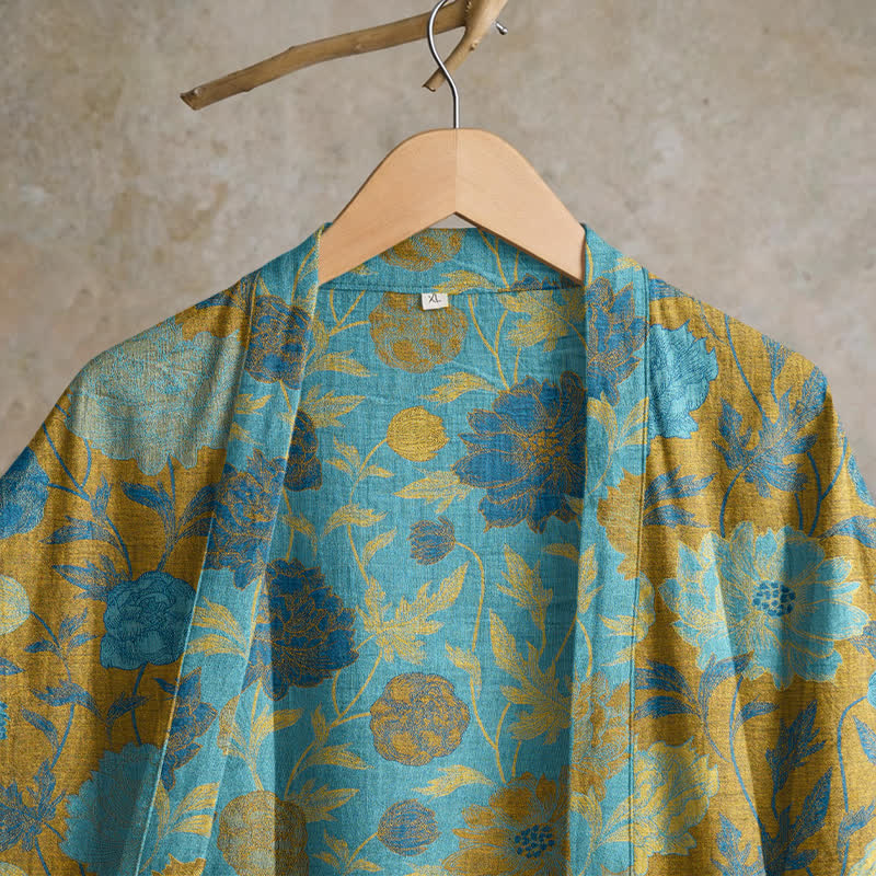 Ownkoti Vintage Floral Cotton Robe - image 17