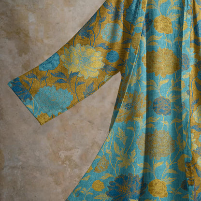 Ownkoti Vintage Floral Cotton Robe - image 18