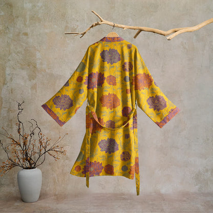 Ownkoti Vintage Floral Cotton Robe - image 21