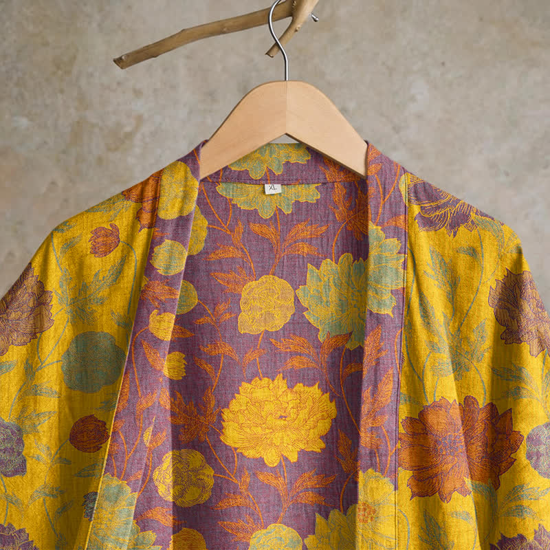 Ownkoti Vintage Floral Cotton Robe - image 22