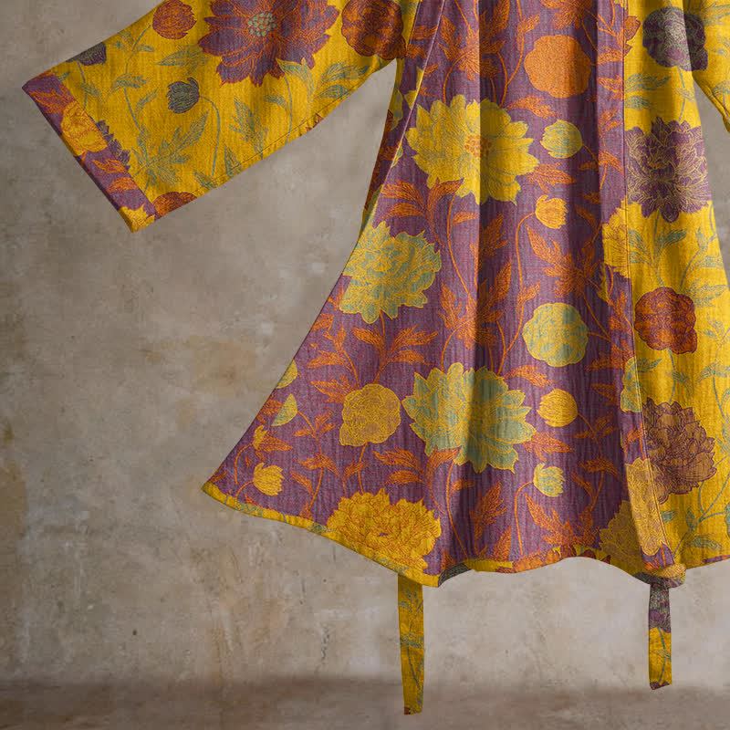 Ownkoti Vintage Floral Cotton Robe - image 24