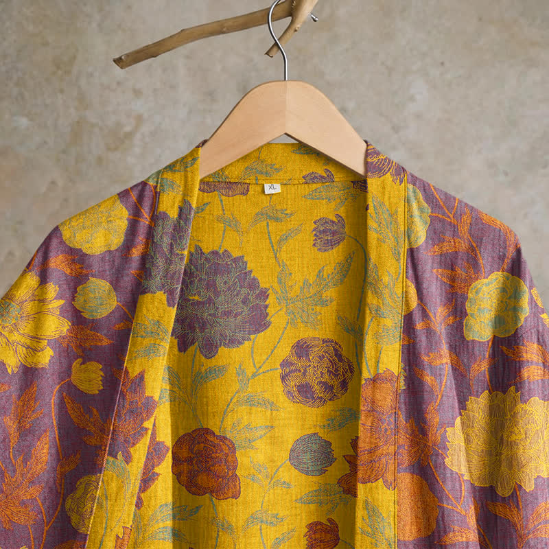 Ownkoti Vintage Floral Cotton Robe - image 27