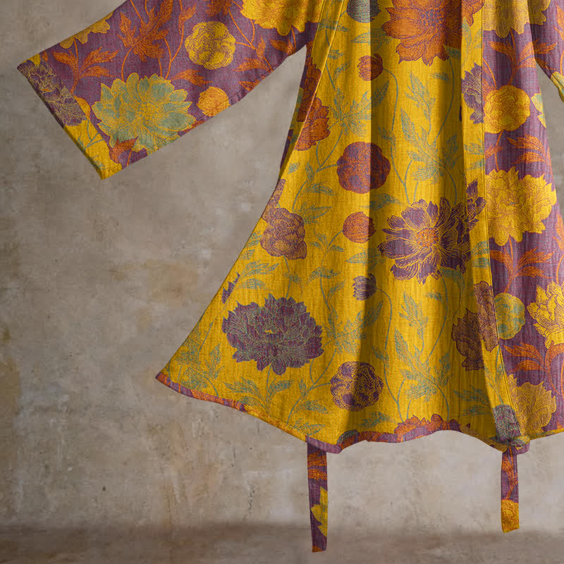 Ownkoti Vintage Floral Cotton Robe - image 29