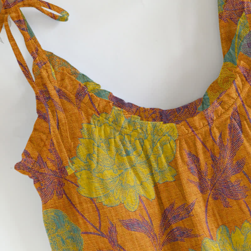 Ownkoti Retro Peony Cotton Cami Loungewear Set - image 3
