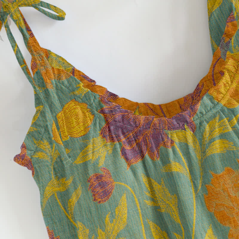 Ownkoti Retro Peony Cotton Cami Loungewear Set - image 6