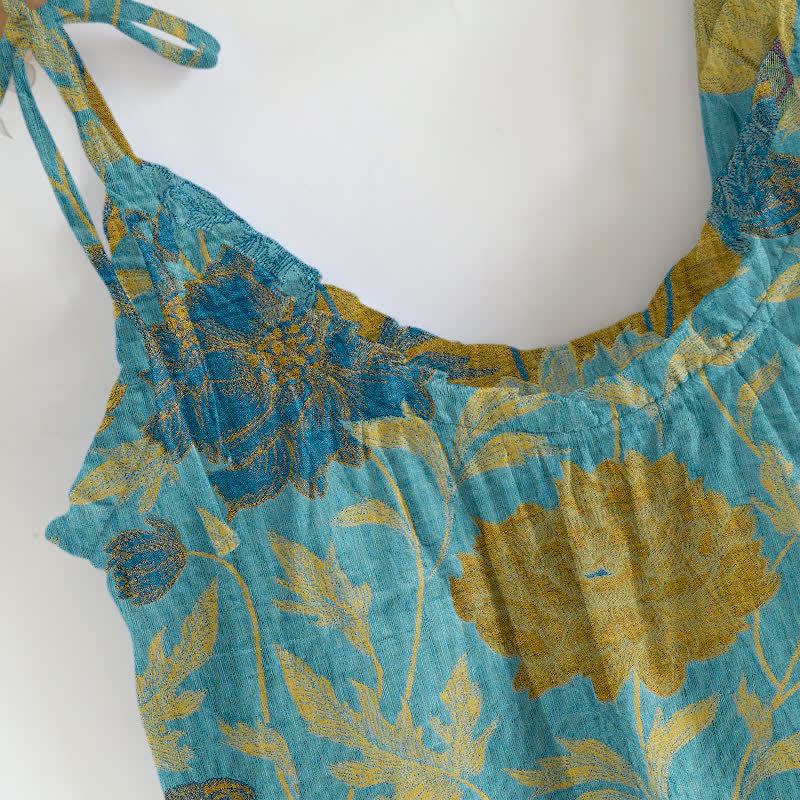 Ownkoti Retro Peony Cotton Cami Loungewear Set - image 10