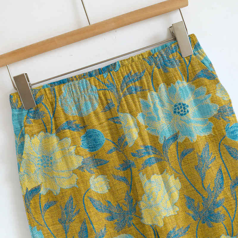 Ownkoti Retro Peony Cotton Cami Loungewear Set - image 15