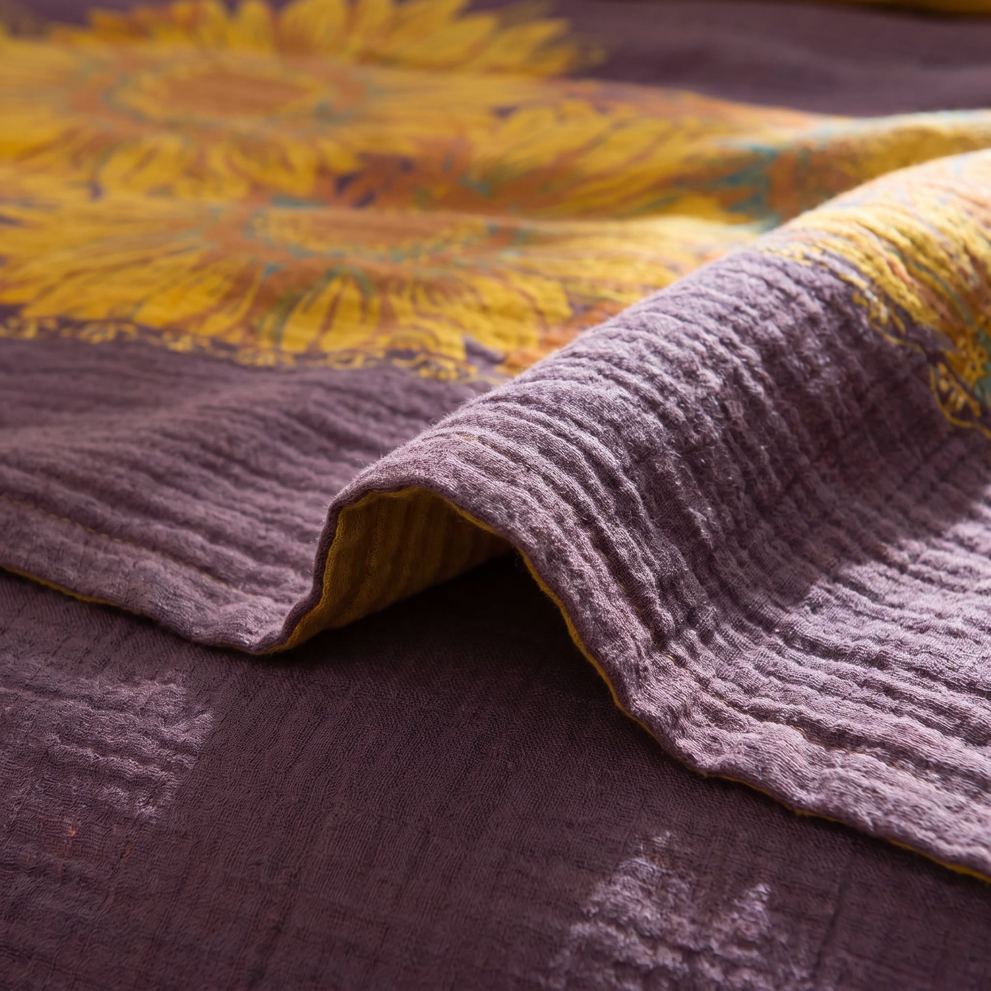 Ownkoti Vintage Sunflower Cotton Gauze Bedding Set - image 18